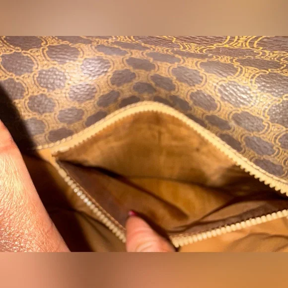 Celine Brown Patterned Crossbody Bag - Picture 9 of 15